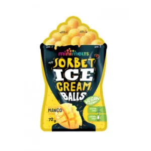 Saldējums Mini melts mango sorbeta bumbas 72g