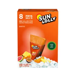 Saldējums sulas Sun Lolly Exotic 8 x 60ml/65g 480ml/520g