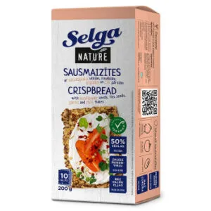 Sausmaizītes Nature ar sēklām, čili, ķiploks Selga 200g