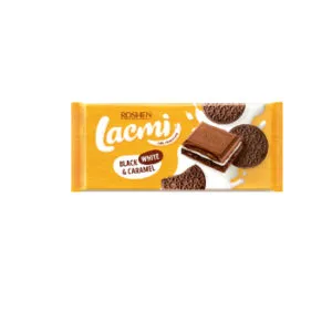 Šokolāde Roshen Lacmi piena black,white and carm 100g