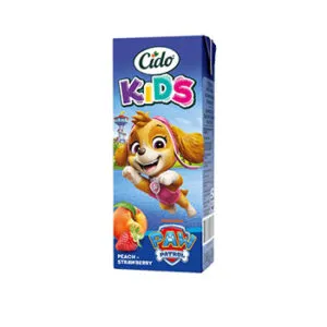Sulas dzēriens Cido Paw Patrol persiku-zemeņu 0.2l