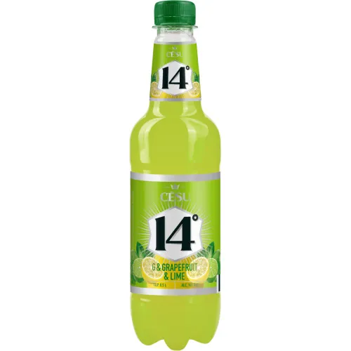 Alk. kokt. Cēsu 14% G and Lemon and  Lime 0.5l PET