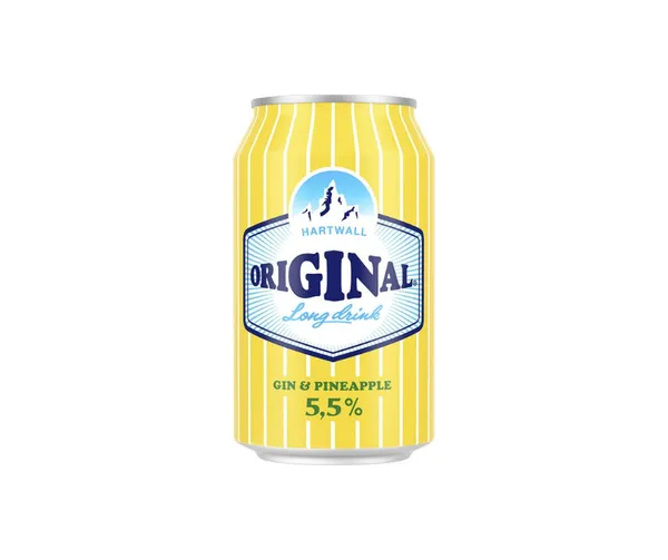 Alk. kokt. Hartwall Original Long Drink Pineapple 5.5% 0.33l