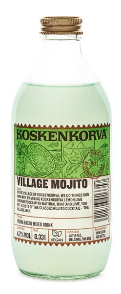 Alk. kokt. Koskenkorva Village Mojito 4.7% 0.33l