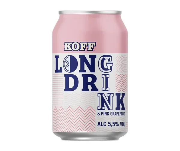 Alk. kokt. Pink Grapefruit 5.5% 0.33l CAN, Koff