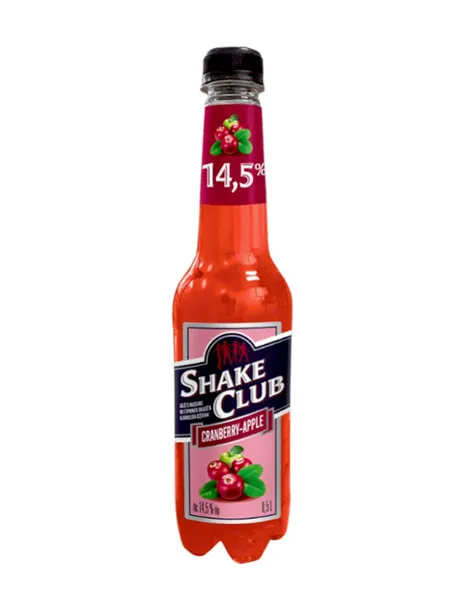 Alk. kokt. Shake Club Cranberry-Apple 14.5% 0.5l