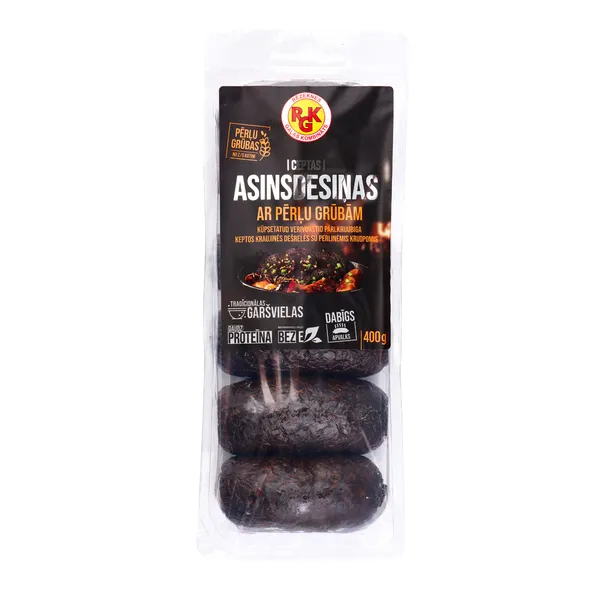Asinsdesiņas ar pērļu grūbām, ceptas 400g, RGK