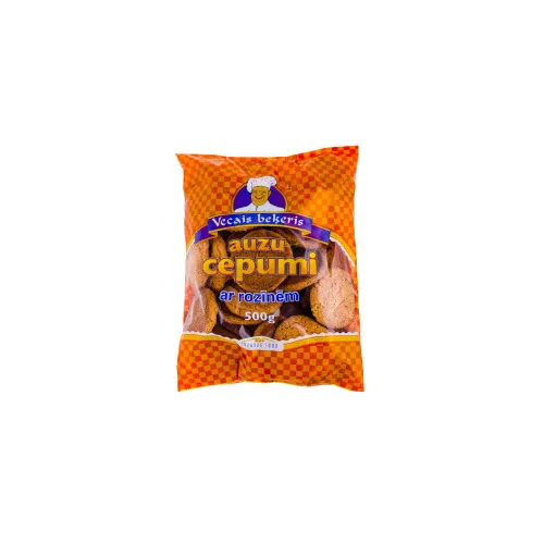 Auzu cepumi ar rozīnēm 500g, Vecais Beķeris
