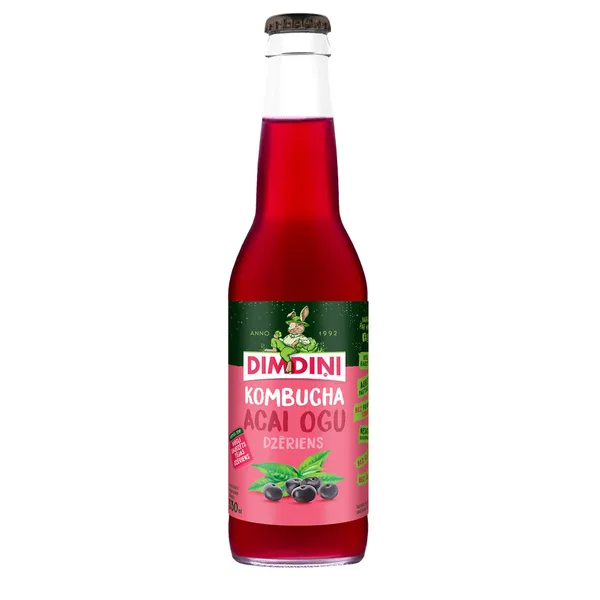 B/a dzēriens Kombuča ar Acai ogu ekstraktu 330ml, Dimdiņi
