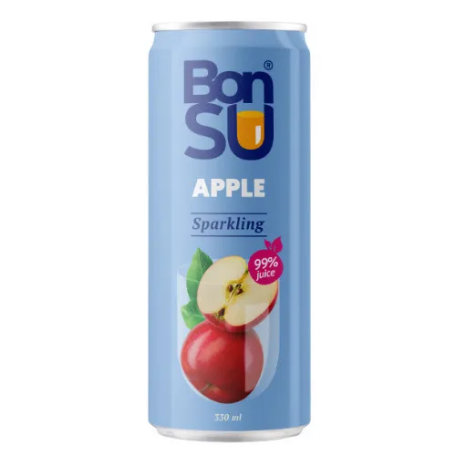 B/a gāzēts ābolu sulas dzēriens 330ml, Bonsu