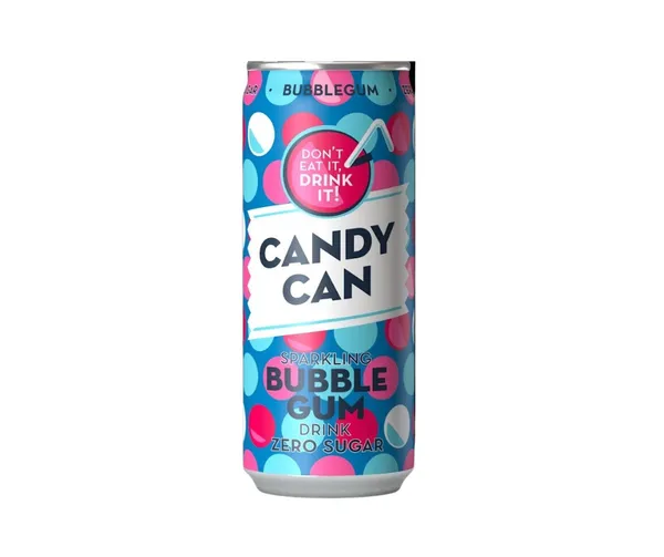 B/a gāzēts dzēriens ar košļājamās gumijas garšu 0.33l CAN, Candy Can
