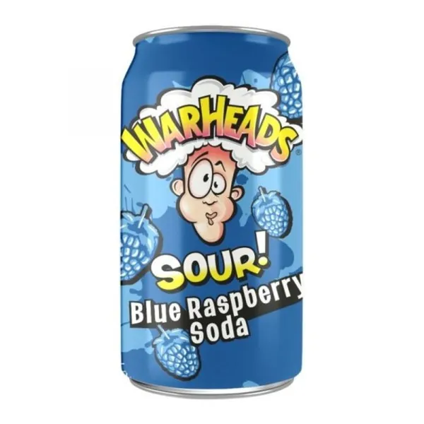 B/a gāzēts dzēriens Blue Raspberry Soda 330ml, Warheads