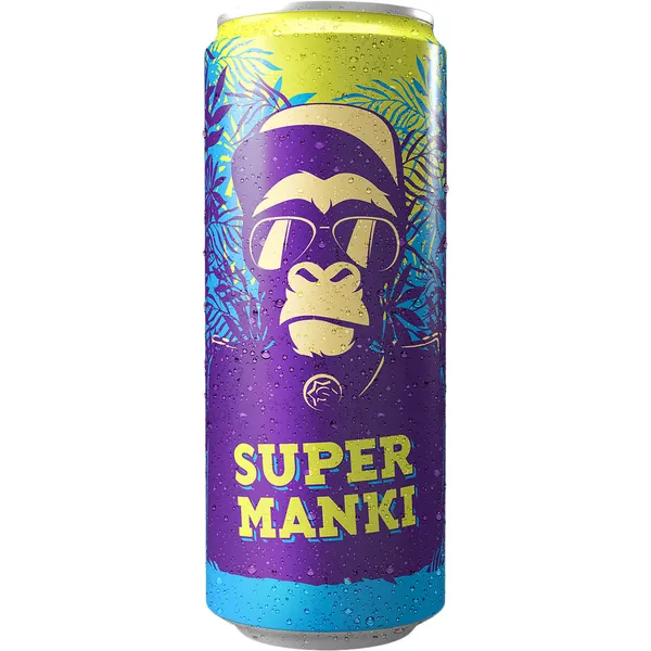 B/a gāzēts dzēriens Super Manki 0.33l CAN