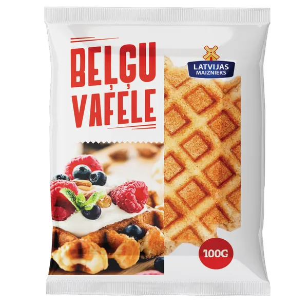 Beļģu vafele 100g, Latvijas Maiznieks