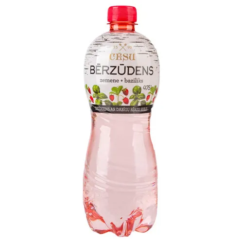 Bērzūdens Zemene  and  Baziliks 0.75l, Cēsu