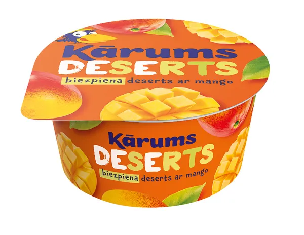 Biezpiena deserts ar mango 140g, Kārums