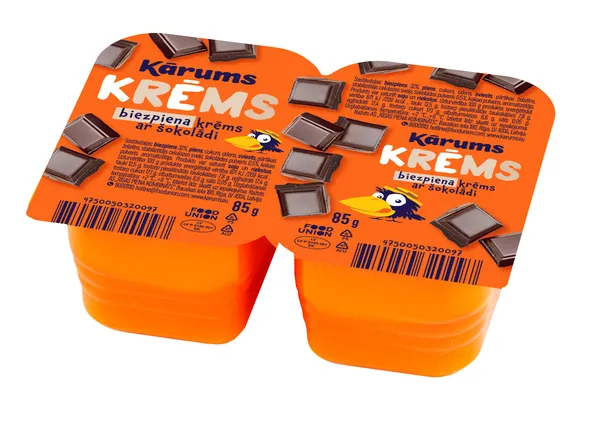 Biezpiena krēms ar šokolādi 85g, Kārums
