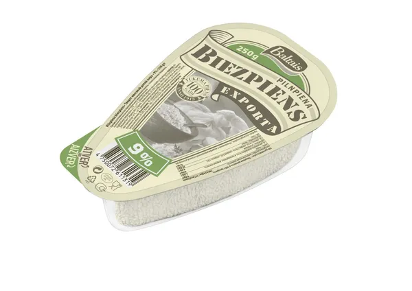 Biezpiens Exporta 9% laiviņā 250g, Baltais