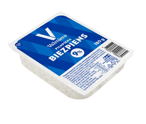 Biezpiens pilnpiena 9% 180g, Valmiera