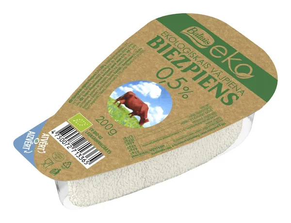 Biezpiens vājpiena Eko 0.5% 200g, Baltais