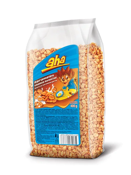 Brokastu pārslas Kvieši ar karameli 400g, Aha