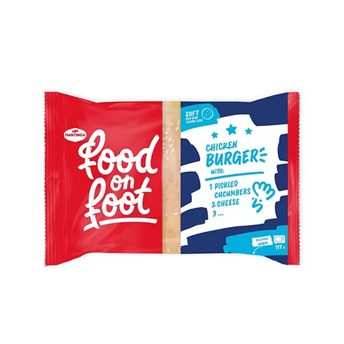 Burgers vistas Fanu ar marinētiem gurķiem un sieru 117g, Mantinga