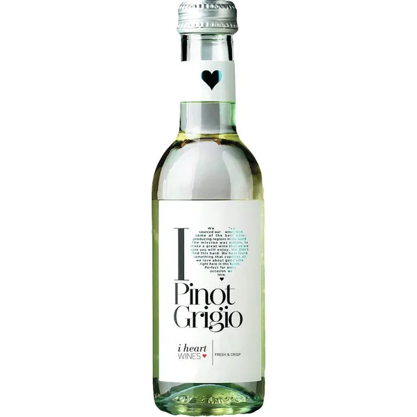 B.vīns I Heart Pinot Grigio  11,5%, 0,187L sauss