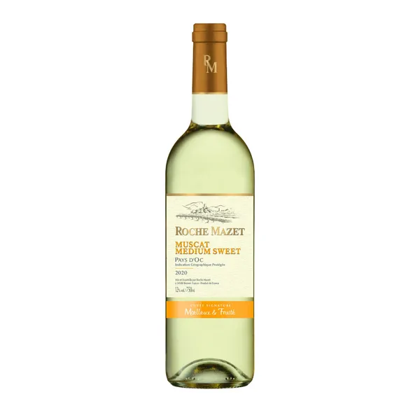 B.vīns Roche Mazet Muscat pussaldais 12% 0.75l