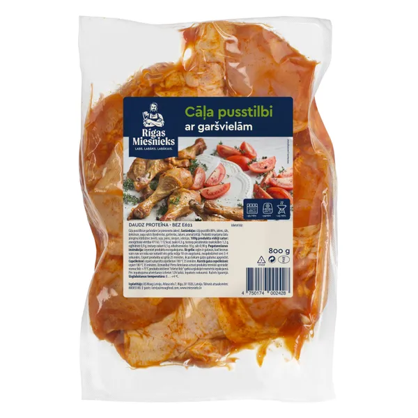 Cāļa pusstilbi ar garšvielām 800g, RM