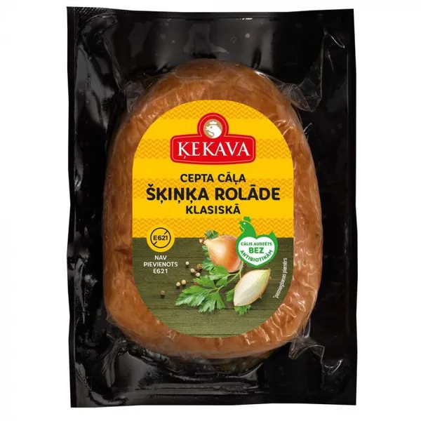 Cāļa šķiņķa Rolāde cepta Klasiskā, vak. 400g, PF Ķekava