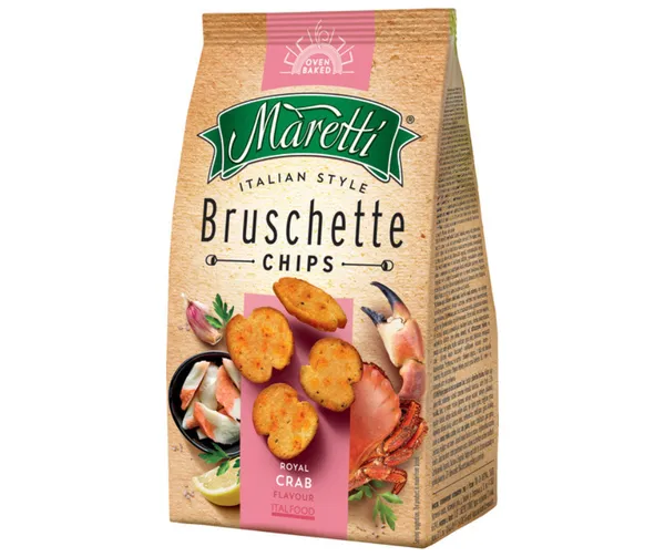 Ceptas sausmaizītes ar krabju garšu 70g, Maretti