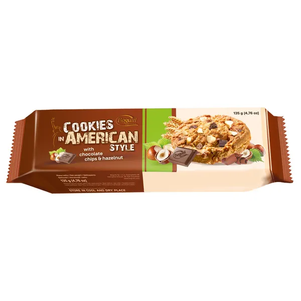 Cepumi American Style ar riekstiem un šok. gab. 135g, Bogutti