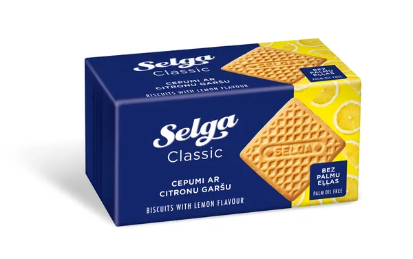 Cepumi ar citronu garšu Selga 180g, Laima
