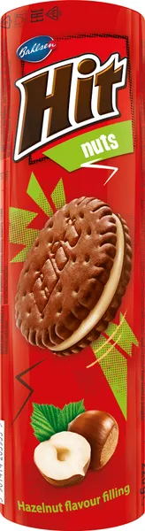 Cepumi ar riekstu krēmu Hit 220g, Bahlsen