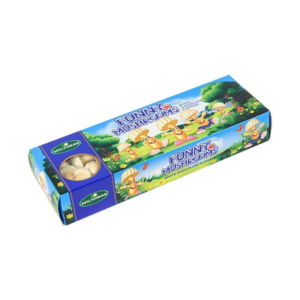 Cepumi Funny Mushroom ar balto šokolādi 170g, Miltonas