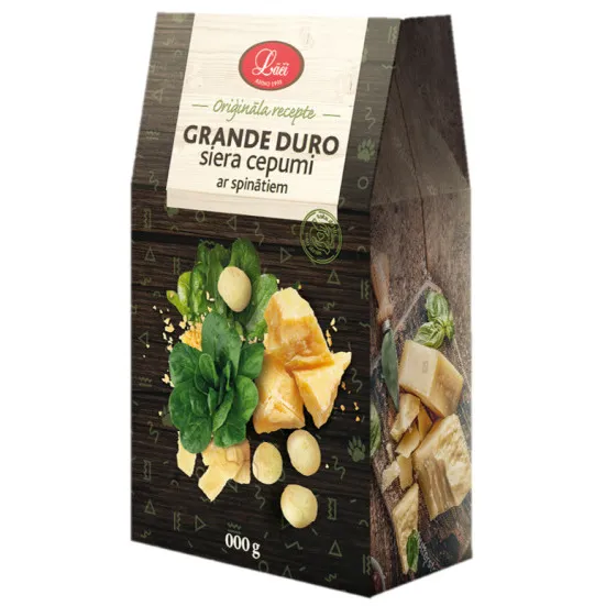 Cepumi Grande Duro siera ar spinātiem 140g, Lāči