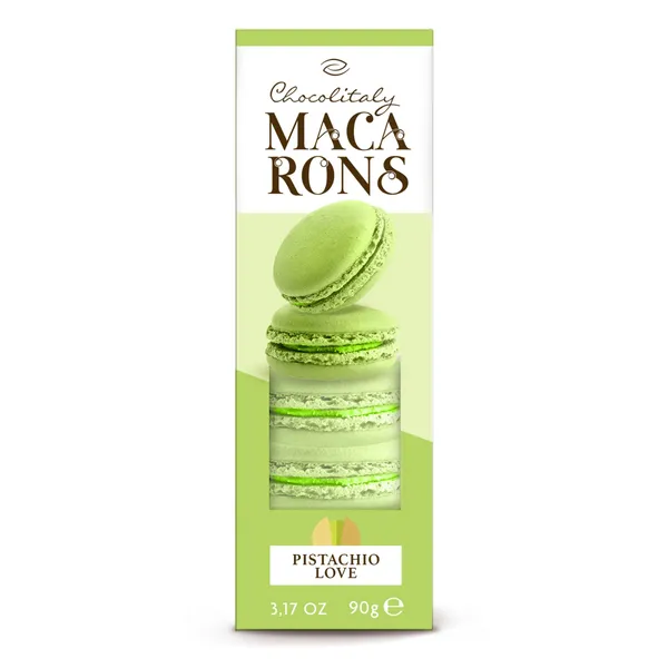 Cepumi Macarons ar pistāciju garšu 90g