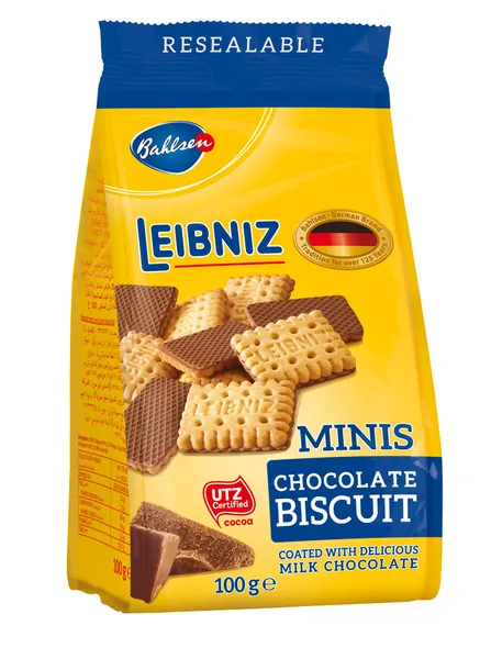 Cepumi Minis šokolādes Leibniz 100g, Bahlsen