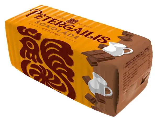 Cepumi šokolādē 160g, Pētergailis
