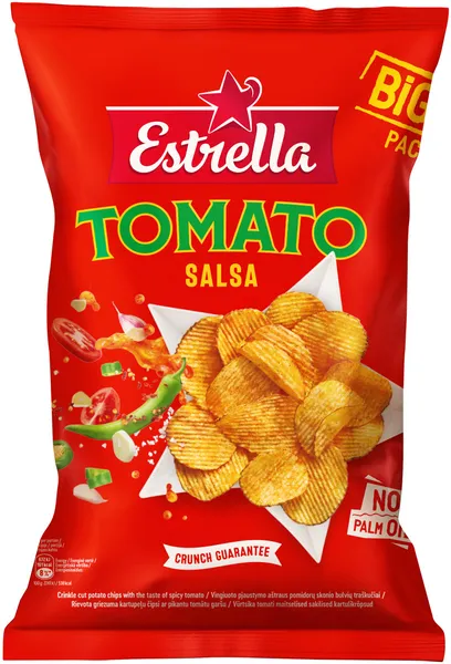 Čipsi ar Pikanto tomātu garšu 180g, Estrella