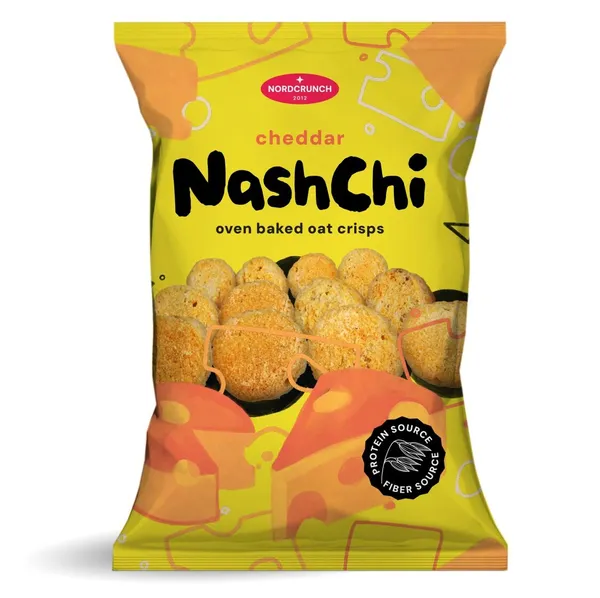 Čipsi auzu ar čedara siera garšu 60g, Naschi