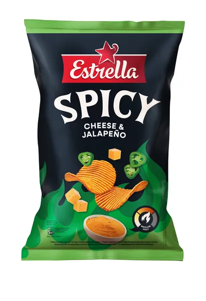 Čipsi cheese and jalapeno 115g, Estrella