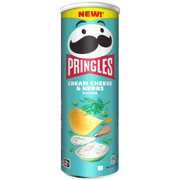 Čipsi Cream Cheese  and  Herbs 165g, Pringles