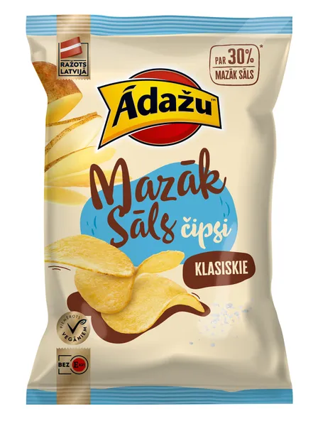 Čipsi Klasiskie 130g, Ādažu