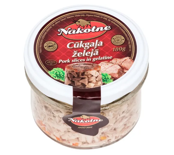 Cūkgaļa želejā 180g, GPU Nākotne