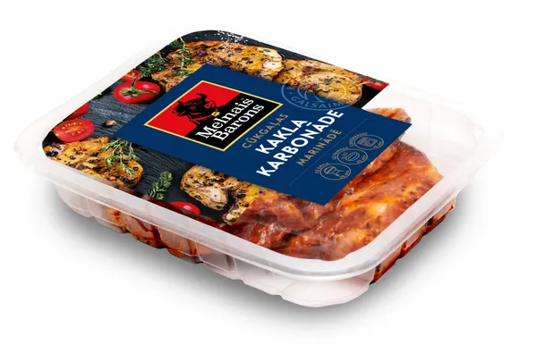 Cūkgaļas kakla karbonāde marinādē Melnais Barons 450g, KGS