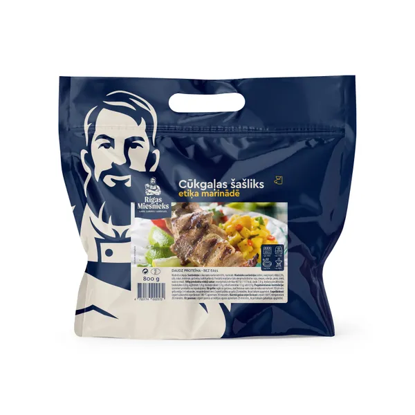 Cūkgaļas šašliks etiķa marinādē 800g, RM