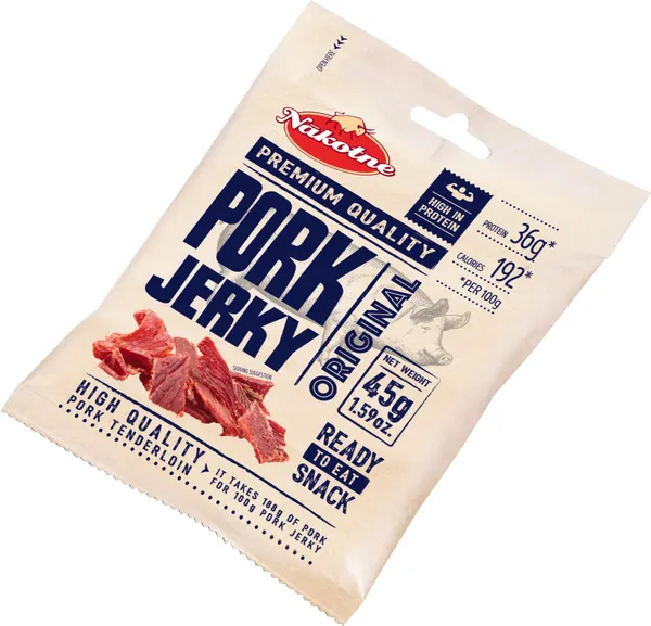 Cūkgaļas uzkoda žāvēta, k/k PORK Jerky 45g