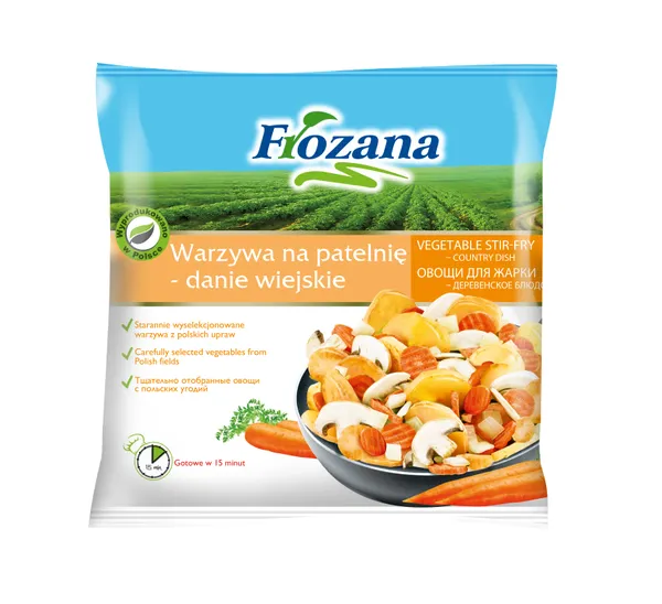 Dārzeņi cepšanai Lauku gaumē saldēti 400g, Frozana