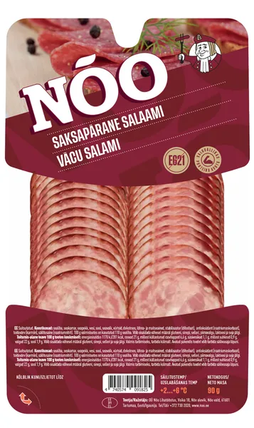 Desa salami Vasaļu ar sieru 90g, NOO Cepeškungs